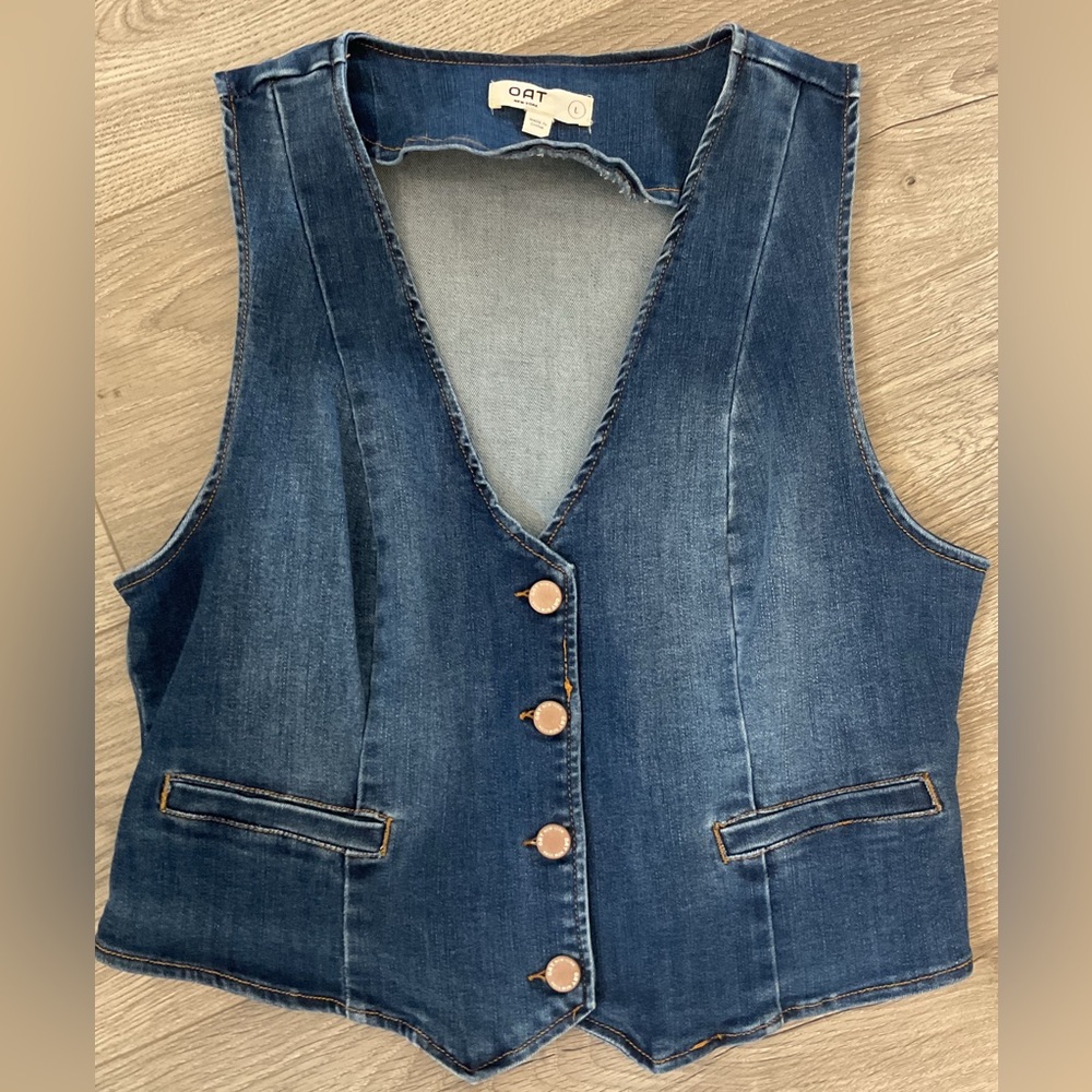 OAT New York Blue Denim Women’s Vest